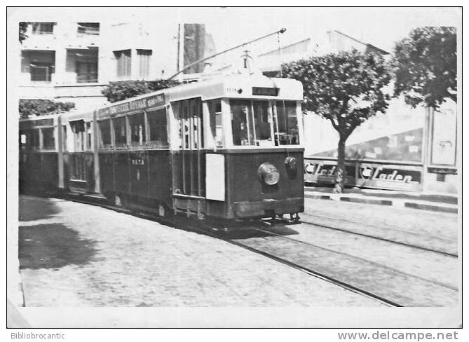 ALGER - PHOTOGRAPHIE VERITABLE -    R. S. T. A.  (voie 1,055 - suppression 1957-58)