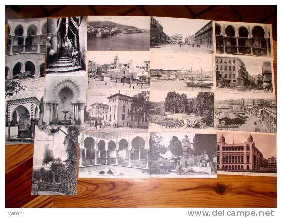 17 Cpa d' ALGER (toutes différentes) - dos divisés - non voyagé     (ref 17-1900)