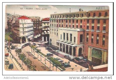 18839)cartolina illustratoria  algeria - hotel aletti