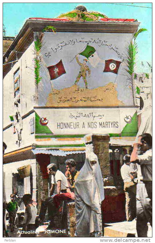 AFRIQUE. ALGERIE. ALGER. Rue Ben Cheneb. Peinture Allégorique.
