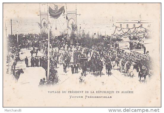 ALGERIE.ALGER.VOYAGE DU PRESIDENT DE LA REPUBLIQUE VOITURE PRESIDENTIELLE