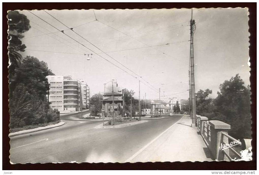 Cpsm Algérie Alger Carrefour Foureau Lamy et Fromentin Lamy BR9