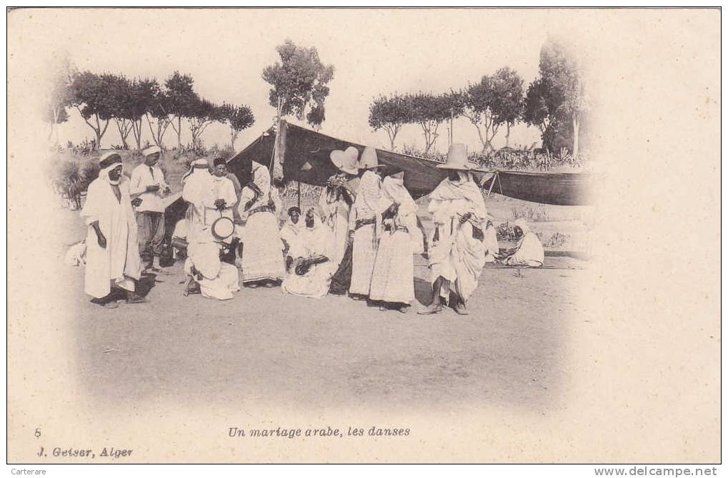 afrique,algérie en 1900,mariage arabe,tous en fete,en dansant,danse,oasis,bonne esprit,grande fete