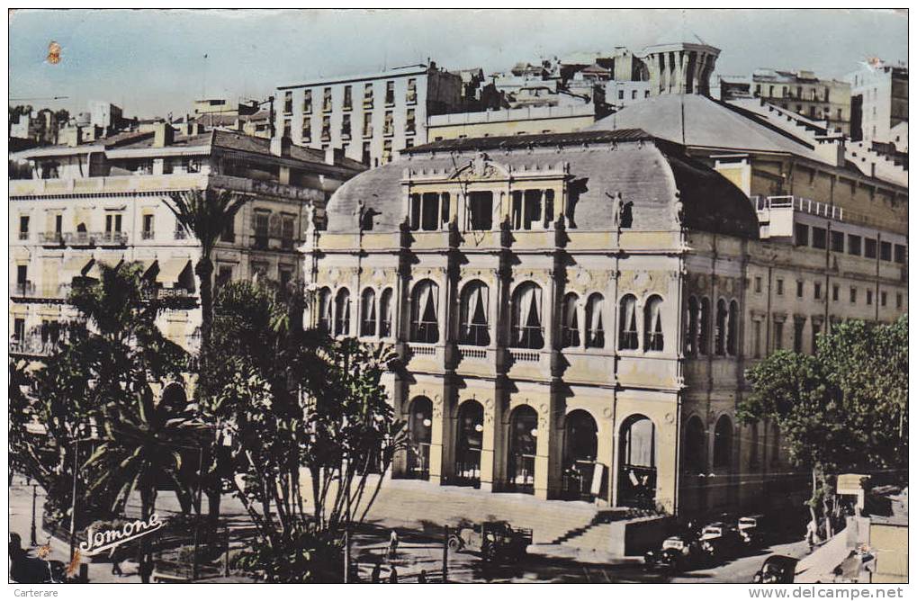 AFRIQUE,AFRICA,AFRIKA,ALG ERIE,ALGERIA,ALGER  EN 1951,opéra ,square bresson,camion ancien,livreur,rare
