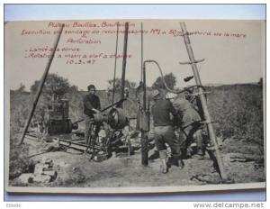 Bone  Bou Redim Plateau Bougles Carte Photo Sondage perforation Phot Bone Dos non cp