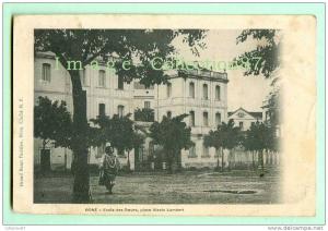 AFRIQUE du NORD - ALGERIE - BONE - PLACE ALEXIS LAMBERT - ECOLE des SOEURS