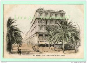 AFRIQUE du NORD - ALGERIE - BONE - COURS J. BERTAGNA & PALAIS CALVIN