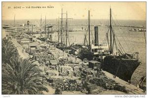 ALGERIE - BONE - Vue générale des Quais - Port - Bâteaux