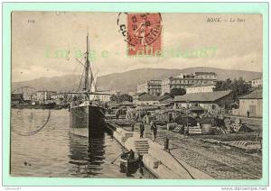 AFRIQUE du NORD - ALGERIE - BONE - PORT - BATEAU CARGO