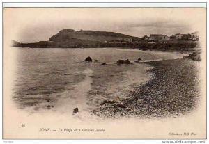 AFRIQUE. ALGERIE. BONE. La Plage du Cimetière Arabe.