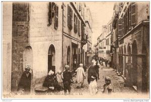ALGERIE BONE  ANCIENNE RUE SAINT AUGUSTIN