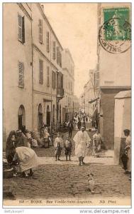 ALGERIE BONE RUE VIEILLE SAINT AUGUSTIN ANIMEE N°250