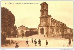 ALGERIEBONE L´EGLISE ET LE PALAIS DE JUSTICE N°5