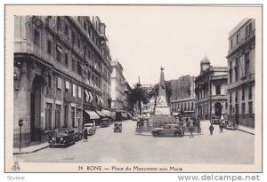 Bone now Annaba , Algeria, 1910s ; Place du Monument aux Mortis
