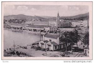 Bone now Annaba , Algeria, 1910s ; Un coin du Port et la gare