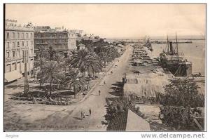 ALGERIE- ref no 693- bone - le port et le quai warnier- nd photo  - bon etat