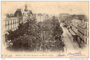 NK-BO 021-Algérie-Bone-Le Court National vue Prise de l'église-N.D-