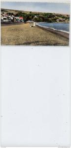 ALGERIE  BONE  La Plage Toche  . 9x14 dentelée glaçée , écrite  non timbrée