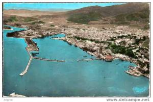 ALGERIE - ref no 26- bone - vue panoramique du port  - bon etat
