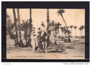 ALGERIE Colomb Béchar Sortie de l'Oasis, animée, beau plan, ed Geiser 65, 191?