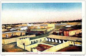 ALGERIE cpa COLOMB BECHAR  LA VILLE VUE DE LA MOSQUEE.