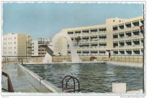 ALGERIE CPSM COLOMB BECHAR SAOURA Piscine de Garnison