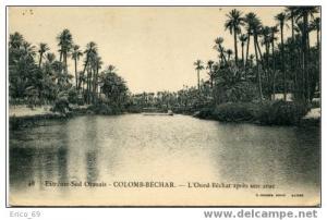 AF - COLOMB - BECHAR . L´ Oued Béchar après une crue