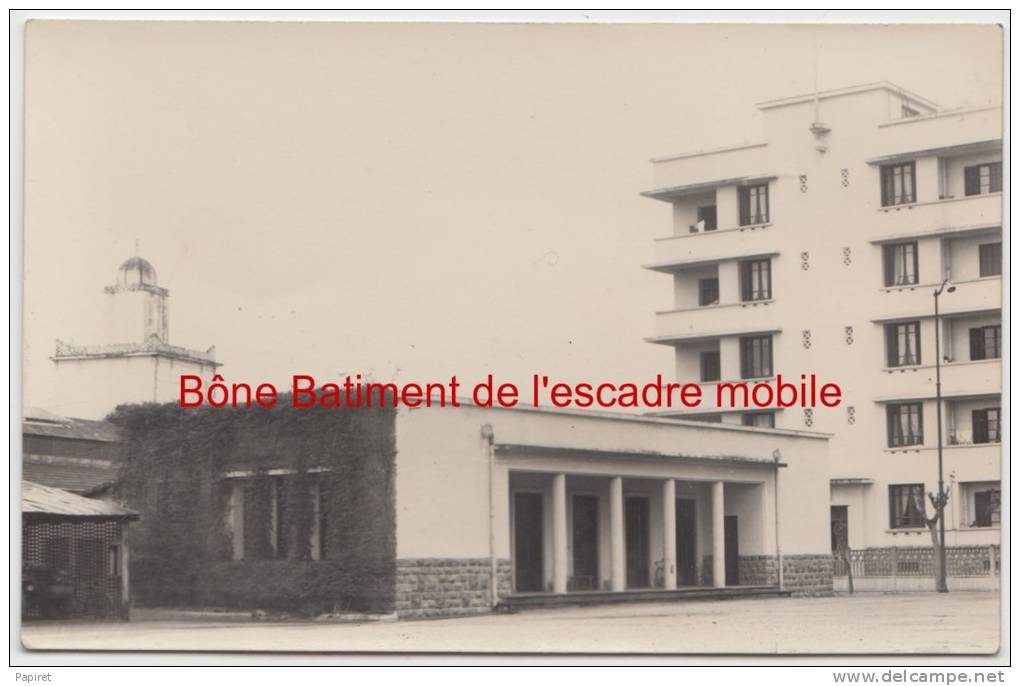 cpa Bone Annaba Mess et Batiment Gendarmerie Escadre Mobile Blindé  ( Lire dos )
