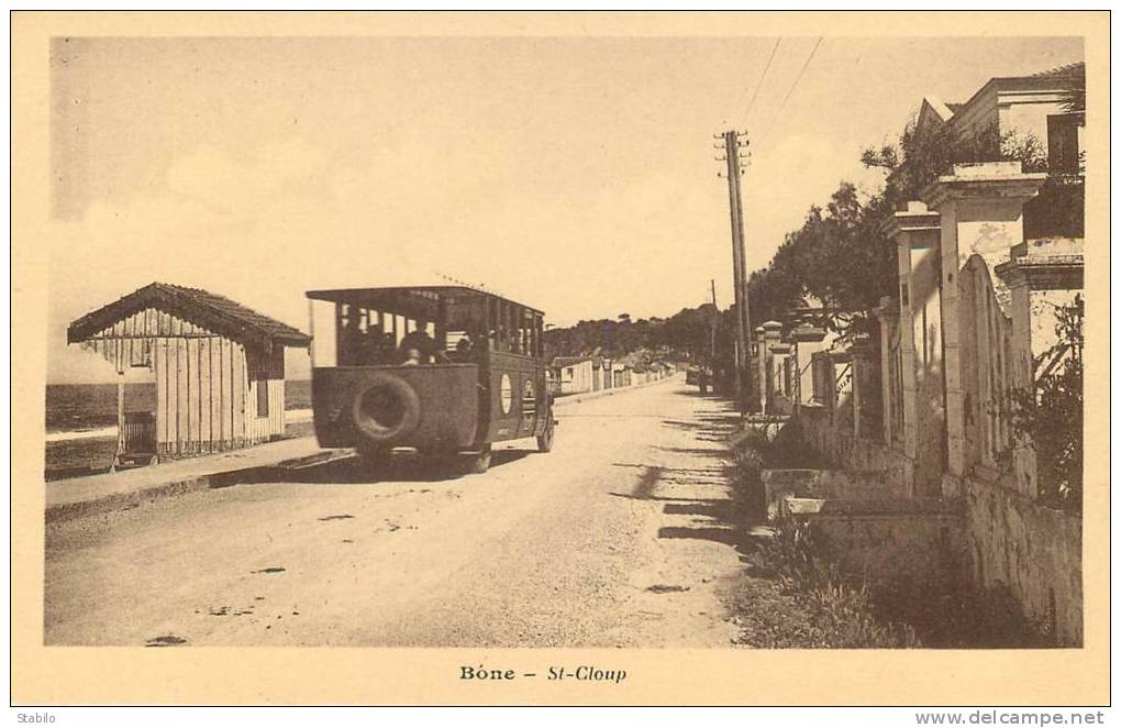 ALGERIE - BONE - ST-CLOUP - AUTOBUS