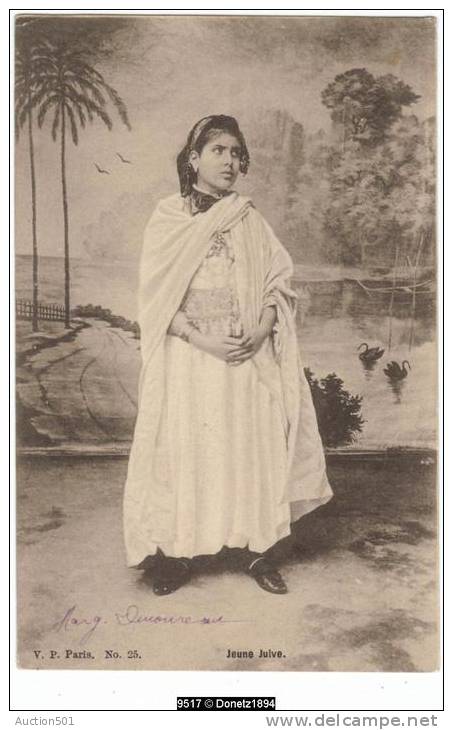 09517g JEUNE JUIVE -  Algérie - 1903