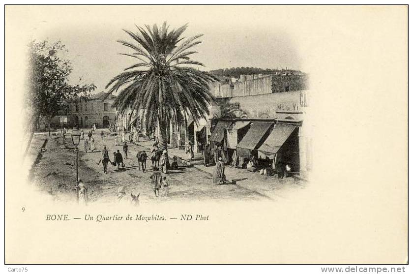 Algérie - Bone - Carte précurseur - Commerces