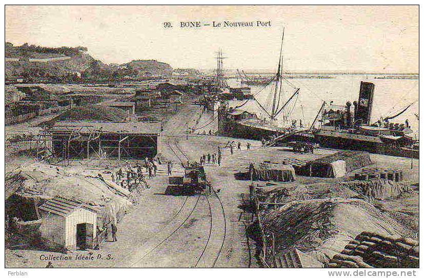 AFRIQUE. ALGERIE. BONE. Vue sur Le Nouveau Port.