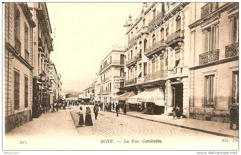 ALGERIEBONE  RUE GAMBETTA  ANIMEE N°217