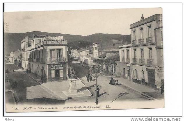 ALGERIE/BONE/Colonne Randon avenues Garibaldi et Célestin/Réf5730