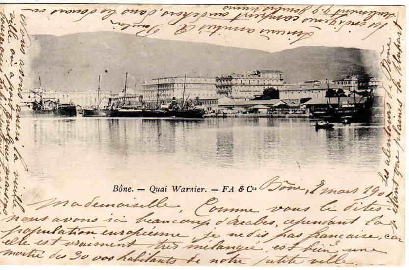 AFRIQUE. ALGERIE. AUTRES VILLES. BONE. Quai Warnier - FA et Cie.