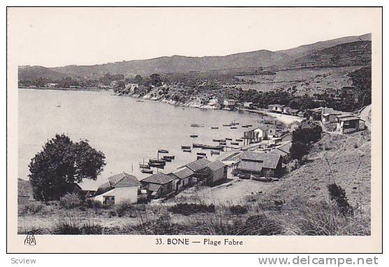Bone now Annaba , Algeria, 1910s ; Plage Fabre