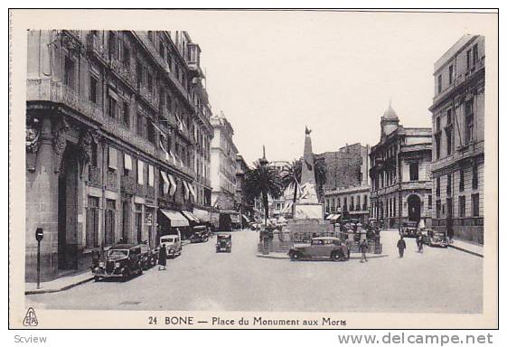 Bone now Annaba , Algeria, 1910s ; Place du Monument aux Mortis