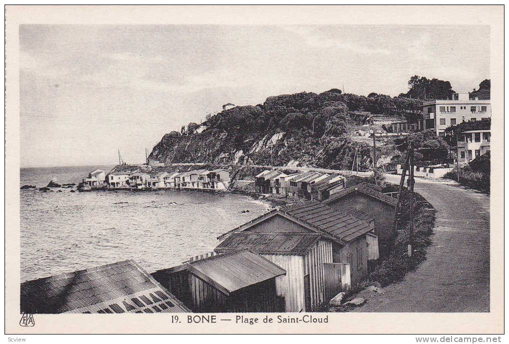 Plage De Saint-Cloud, Bone, Algeria, Africa, 1900-1910s