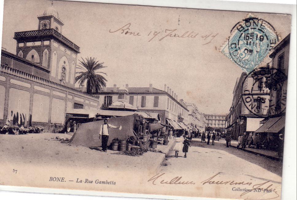 ALGERIE , BONE , LA RUE GAMBETTA , ANIMATION