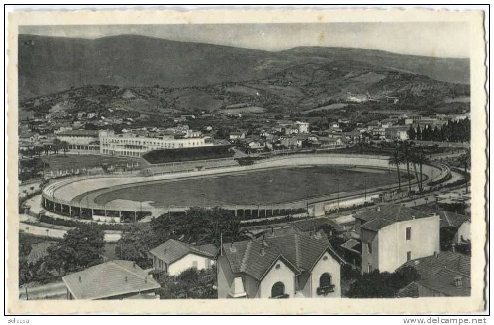 ALGERIE BONE STADE Vue panoramique CPSM