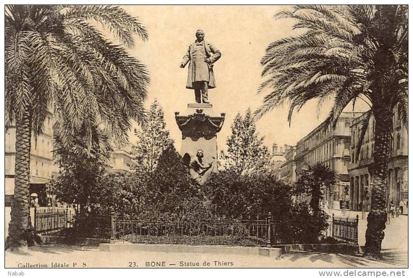 NK-BO 002-Algérie-Bône-Statue de Thiers-P.S.