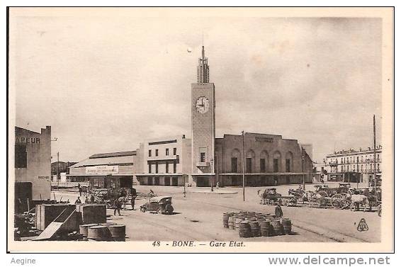 ALGERIE- ref no 620- bone - gare etat  - bon etat
