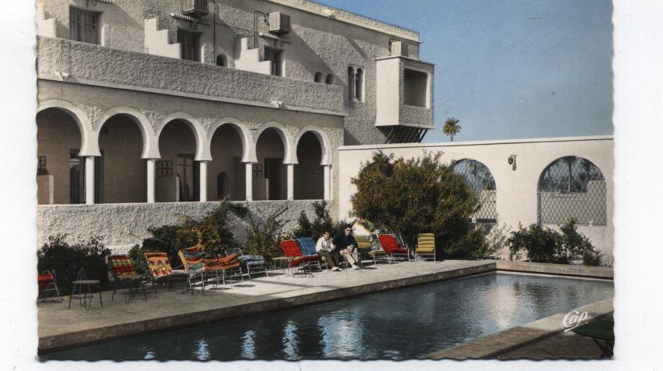 COLOM-BECHAR - TERRASSE de l'Hotel TRANSatlantique-SM dentelée - n°1515 (années60)