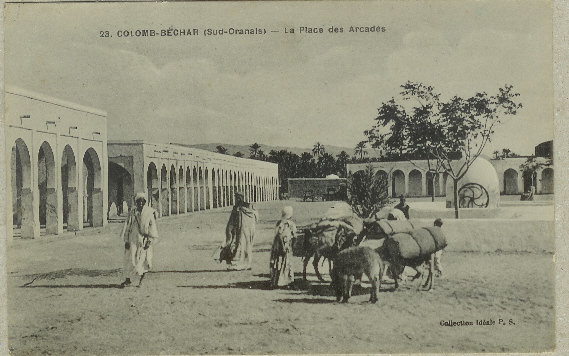 CPA COLOMB-BECHAR SUD ORANAIS - LA PLACE DES ARCADES -