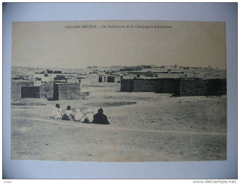 ALGERIE    COLOMB-BECHAR  -  Les habitations de la Compagnie Saharienne