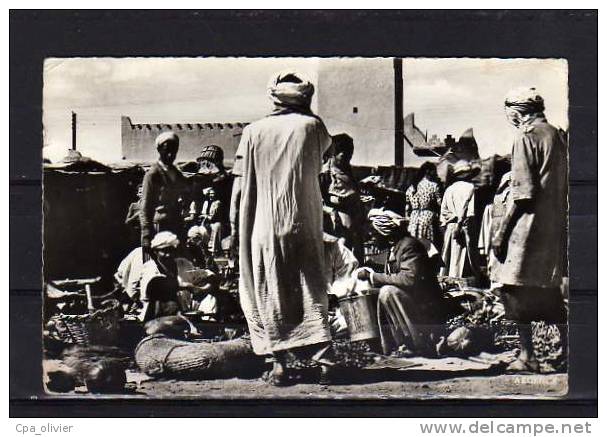 ALGERIE Colomb Béchar Marché, beau plan, ed Argence 25, CPSM 9x14, 1957