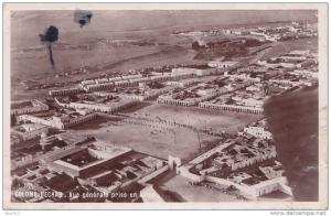 colomb bechar.- (Algérie)  Vue générale prise en Avion   - (oblitération de 1934)