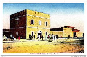 ALGERIE COLOMB BECHAR  LA GARE.
