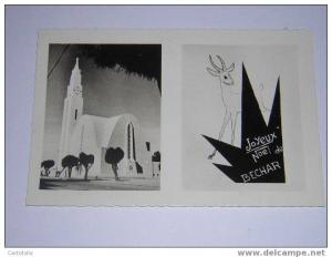 (342) - 1 - carte postale sur colomb bechar joyeux noel de bechar