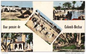 UNE PENSEE DE COLOMB BECHAR / CPSM 1959